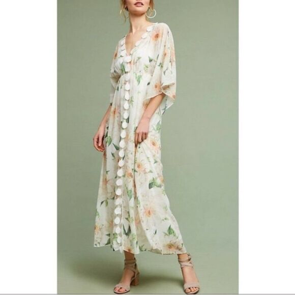 Anthropologie Farm Rio Dahlia Maxi Dress-EE11 - Picture 1 of 9